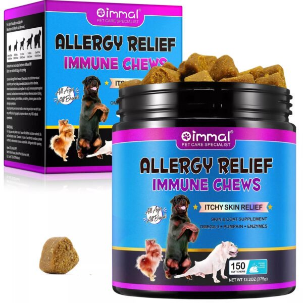 Oimmal Allergy Relief Immune Soft 150 Chews for Dogs