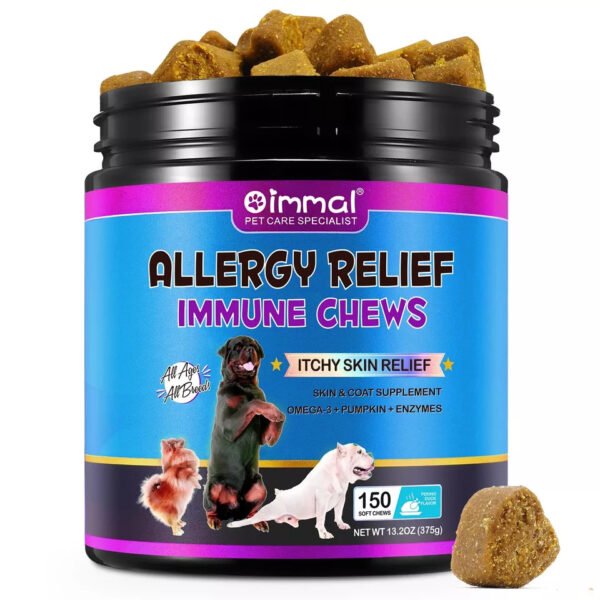 Oimmal Allergy Relief Immune Soft 150 Chews for Dogs - Image 2